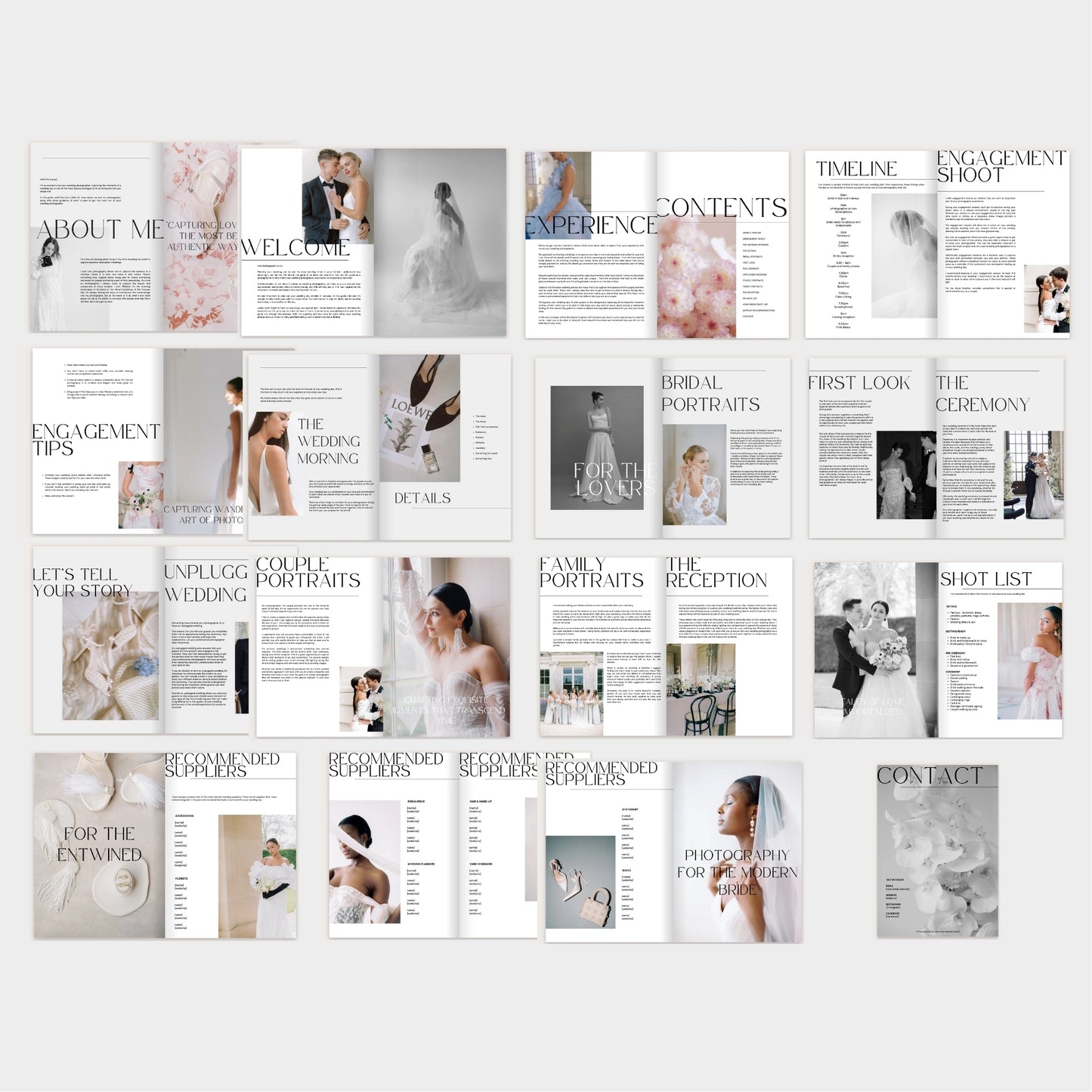 Wedding Photography Welcome Guide Canva Template