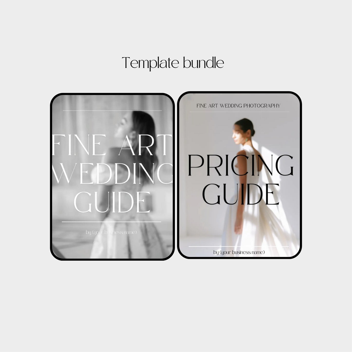 Photography guide templates bundle